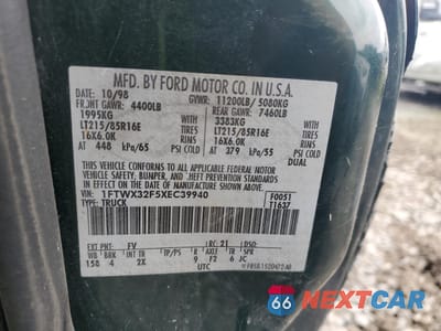 Zdjęcie 12 z 14 samochodu: 1999 FORD F350 SUPER DUTY VIN:1FTWX32F5XEC39940 - miniatura