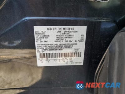 Zdjęcie 13 z 13 samochodu: 2024 FORD EDGE SEL VIN:2FMPK4J98RBB14297 - miniatura