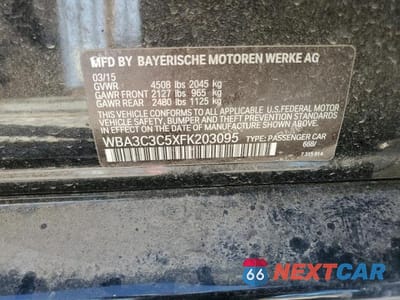Zdjęcie 12 z 12 samochodu: 2015 BMW 320 I XDRIVE VIN:WBA3C3C5XFK203095 - miniatura