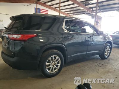 Trzecie zdjęcie samochodu z tyłu: 2019 CHEVROLET TRAVERSE LT VIN:1GNEVHKW4KJ301334 - miniatura
