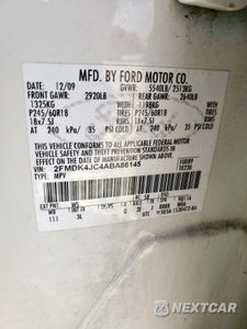 Zdjęcie 13 z 15 samochodu: 2010 FORD EDGE SEL VIN:2FMDK4JC4ABA86145 - miniatura