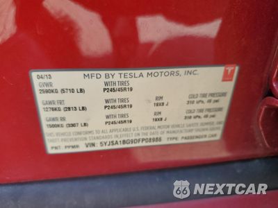 Zdjęcie 13 z 15 samochodu: 2013 TESLA MODEL S VIN:5YJSA1BG9DFP08986 - miniatura