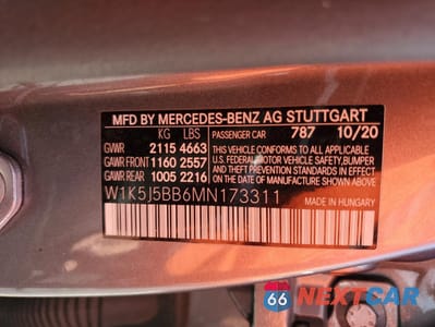Zdjęcie 12 z 15 samochodu: 2021 MERCEDES-BENZ CLA AMG 35 4MATIC VIN:W1K5J5BB6MN173311 - miniatura