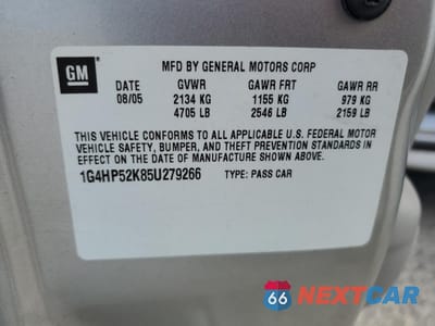Zdjęcie 13 z 13 samochodu: 2005 BUICK LESABRE CUSTOM VIN:1G4HP52K85U279266 - miniatura