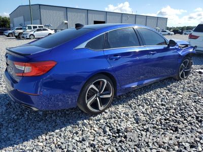 Trzecie zdjęcie samochodu z tyłu: 2021 HONDA ACCORD SPORT VIN:1HGCV1F39MA049740 - miniatura