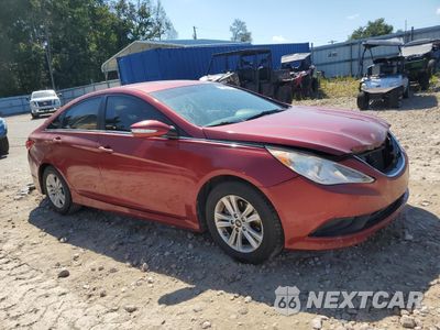 Czwarte zdjęcie samochodu z boku: 2014 HYUNDAI SONATA GLS VIN:5NPEB4AC9EH930425 - miniatura