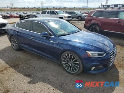Czwarte zdjęcie samochodu z boku: 2018 AUDI A5 PREMIUM PLUS VIN:WAUBNCF54JA117488 - miniatura