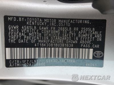 Zdjęcie 12 z 12 samochodu: 2011 TOYOTA AVALON BASE VIN:4T1BK3DB1BU381638 - miniatura