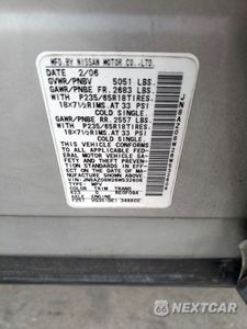 Zdjęcie 12 z 12 samochodu: 2006 NISSAN MURANO SL VIN:JN8AZ08W26W532606 - miniatura