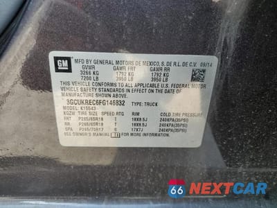 Zdjęcie 12 z 12 samochodu: 2015 CHEV SILVERADO VIN:3GCUKREC6FG146832 - miniatura