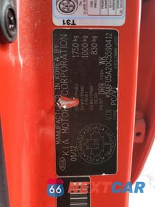 Zdjęcie 13 z 13 samochodu: 2012 KIA FORTE EX VIN:KNAFU5A20C5590412 - miniatura