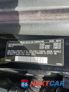 Zdjęcie 10 z 10 samochodu: 2012 VOLVO S80 T6 VIN:YV1902AH2C1152345 - miniatura