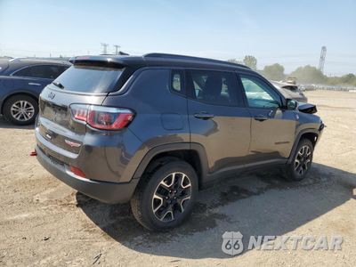 Trzecie zdjęcie samochodu z tyłu: 2020 JEEP COMPASS TRAILHAWK VIN:3C4NJDDBXLT163395 - miniatura
