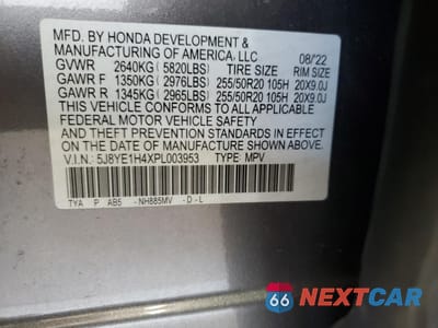 Zdjęcie 14 z 15 samochodu: 2023 ACURA MDX TECHNOLOGY VIN:5J8YE1H4XPL003953 - miniatura