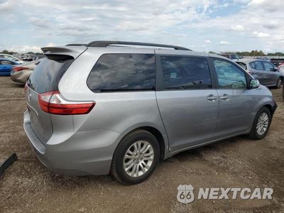 Trzecie zdjęcie samochodu z tyłu: 2015 TOYOTA SIENNA XLE VIN:5TDYK3DC8FS654334 - miniatura