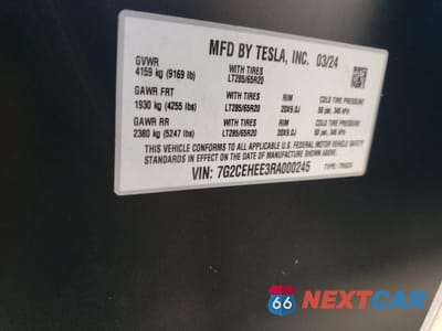 Zdjęcie 13 z 13 samochodu: 2024 TESLA CYBERTRUCK CYBERBEAST VIN:7G2CEHEE3RA000245 - miniatura
