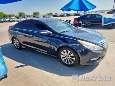 Czwarte zdjęcie samochodu z boku: 2014 HYUNDAI SONATA SE VIN:5NPEC4AB3EH876690 - miniatura