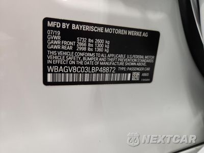 Zdjęcie 12 z 13 samochodu: 2020 BMW M850XI VIN:WBAGV8C03LBP48872 - miniatura