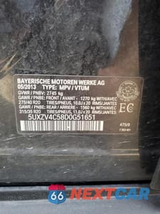 Zdjęcie 13 z 13 samochodu: 2013 BMW X5 XDRIVE35I VIN:5UXZV4C58D0G51651 - miniatura