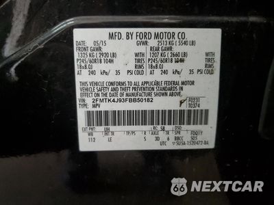 Zdjęcie 13 z 13 samochodu: 2015 FORD EDGE SEL VIN:2FMTK4J93FBB50182 - miniatura
