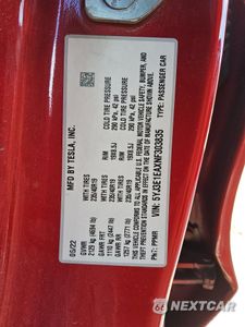 Zdjęcie 12 z 14 samochodu: 2022 TESLA MODEL 3 VIN:5YJ3E1EAXNF303835 - miniatura