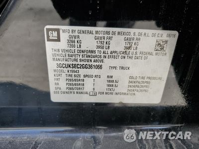 Zdjęcie 12 z 12 samochodu: 2016 CHEVROLET SILVERADO K1500 LTZ VIN:3GCUKSEC2GG361066 - miniatura