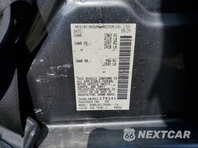 Zdjęcie 12 z 14 samochodu: 2020 NISSAN ALTIMA S VIN:1N4BL4BV0LC279541 - miniatura