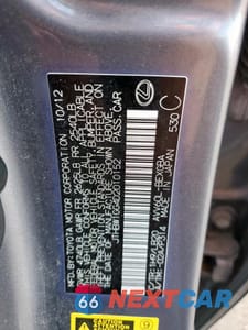 Zdjęcie 12 z 12 samochodu: 2013 LEXUS ES 300H VIN:JTHBW1GG4D2010152 - miniatura