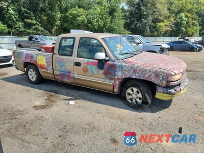 Czwarte zdjęcie samochodu z boku: 1999 CHEVROLET SILVERADO C1500 VIN:2GCEC19T5X1127602 - miniatura