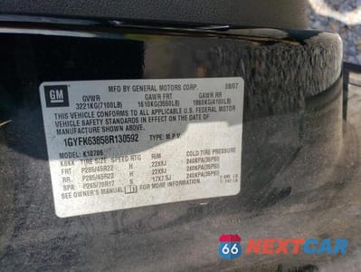 Zdjęcie 14 z 14 samochodu: 2008 CADILLAC ESCALADE LUXURY VIN:1GYFK63858R130592 - miniatura