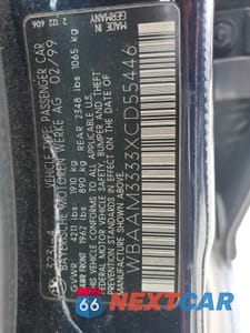 Zdjęcie 12 z 12 samochodu: 1999 BMW 323 I VIN:WBAAM3333XCD55446 - miniatura