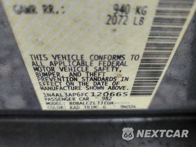 Zdjęcie 12 z 12 samochodu: 2015 NISSAN ALTIMA 2.5 VIN:1N4AL3AP6FC120665 - miniatura