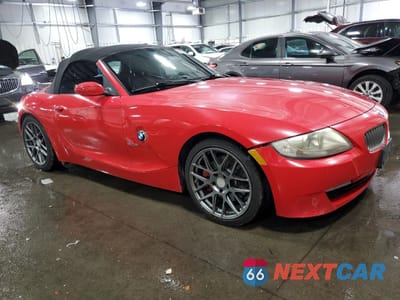 Czwarte zdjęcie samochodu z boku: 2007 BMW Z4 3.0SI VIN:4USBU53547LW92834 - miniatura