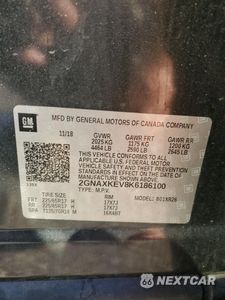 Zdjęcie 12 z 13 samochodu: 2019 CHEVROLET EQUINOX LT VIN:2GNAXKEV8K6186100 - miniatura