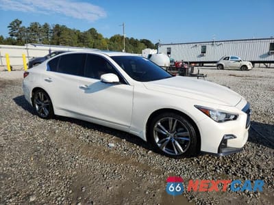 Czwarte zdjęcie samochodu z boku: 2021 INFINITI Q50 SIGNATURE EDITION VIN:JN1EV7CP3MM706583 - miniatura