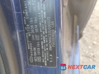 Zdjęcie 12 z 12 samochodu: 2007 HYUNDAI ACCENT GLS VIN:KMHCN46C37U100373 - miniatura