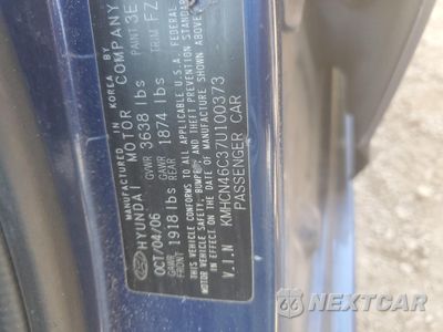 Zdjęcie 12 z 12 samochodu: 2007 HYUNDAI ACCENT GLS VIN:KMHCN46C37U100373 - miniatura