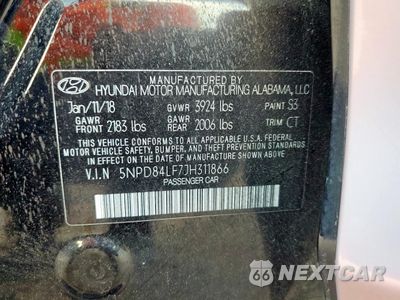 Zdjęcie 12 z 13 samochodu: 2018 HYUNDAI ELANTRA SEL VIN:5NPD84LF7JH311866 - miniatura