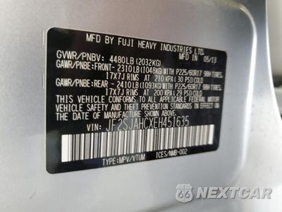 Zdjęcie 13 z 13 samochodu: 2014 SUBARU FORESTER 2.5I LIMITED VIN:JF2SJAHCXEH451635 - miniatura