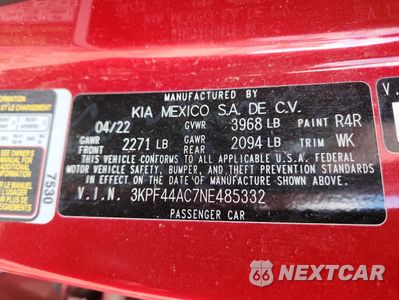 Zdjęcie 12 z 13 samochodu: 2022 KIA FORTE GT VIN:3KPF44AC7NE485332 - miniatura
