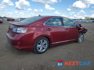 Trzecie zdjęcie samochodu z tyłu: 2010 LEXUS HS 250H VIN:JTHBB1BA0A2020297 - miniatura