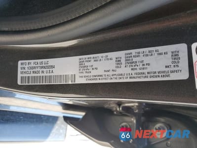 Zdjęcie 12 z 12 samochodu: 2024 RAM 1500 BIG HORN/LONE STAR VIN:1C6SRFFT9RN202054 - miniatura