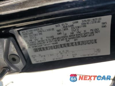Zdjęcie 12 z 12 samochodu: 2016 FORD ESCAPE S VIN:1FMCU0F74GUC18849 - miniatura