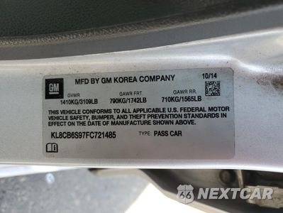 Zdjęcie 12 z 12 samochodu: 2015 CHEVROLET SPARK LS VIN:KL8CB6S97FC721485 - miniatura
