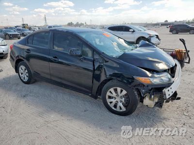 Czwarte zdjęcie samochodu z boku: 2012 HONDA CIVIC LX VIN:2HGFB2F50CH535818 - miniatura