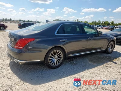 Trzecie zdjęcie samochodu z tyłu: 2017 GENESIS G90 PREMIUM VIN:KMHG34JA0HU034721 - miniatura