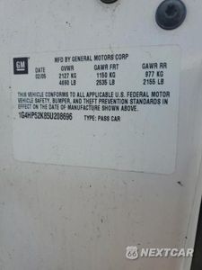 Zdjęcie 12 z 12 samochodu: 2005 BUICK LESABRE CUSTOM VIN:1G4HP52K85U208696 - miniatura