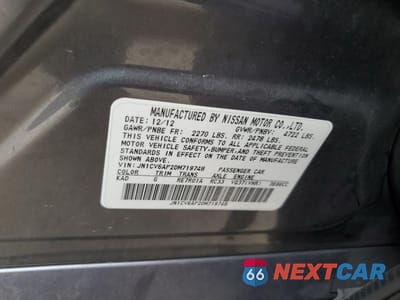 Zdjęcie 12 z 12 samochodu: 2013 INFINITY G37 BASE VIN:JN1CV6AP2DM719748 - miniatura