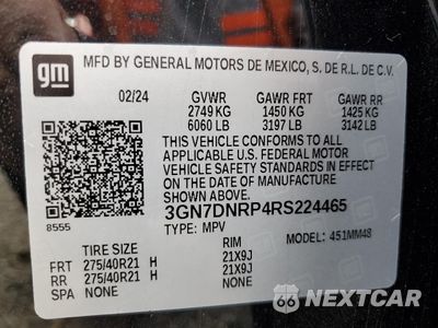Zdjęcie 13 z 13 samochodu: 2024 CHEVROLET EQUINOX RS VIN:3GN7DNRP4RS224465 - miniatura