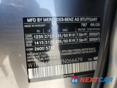 Zdjęcie 13 z 13 samochodu: 2023 MERCEDES-BENZ EQB 350 4MATIC VIN:W1N9M1DB5PN066479 - miniatura